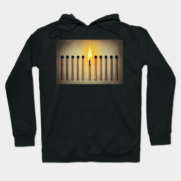 match burning alone
